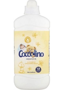 Кондиціонер для білизни Coccolino Sensitive Мигдаль і Кашемір, 1.45 л (58 прань)